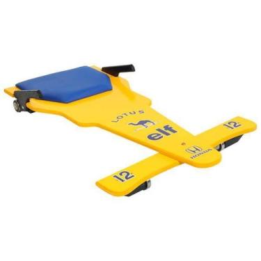 Imagem de Carrinho de Rolimã F1 Lotus Amarelo em MDF - Multidecor