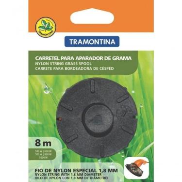 Imagem de Carretel 1 Fio De Nylon Para Aparador De Grama Tramontina 1,8mm Com 8m De Comprimento