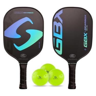 Imagem de Gearbox Kit de remo GBX 2 – Quad 12 mm Pickleball Paddle – Face de fibra de vidro, superfície texturizada, alça moldada em poliuretano – leve, indulgente, alto controle de rotação – ideal para