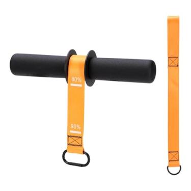 Imagem de Baoblaze Fortalecedor de antebraço, exercitador de braço, rolo de pulso antiderrapante, blaster para treinamento de força, levantamento de halteres, força de, Laranja