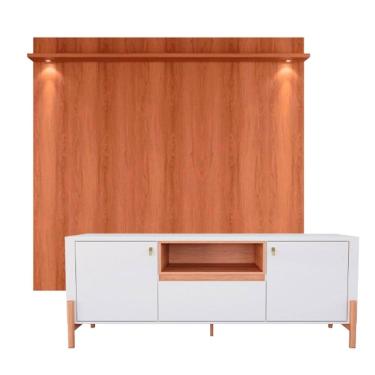 Imagem de Rack Bancada com Painel para Tv de até 70" com Led Dalua