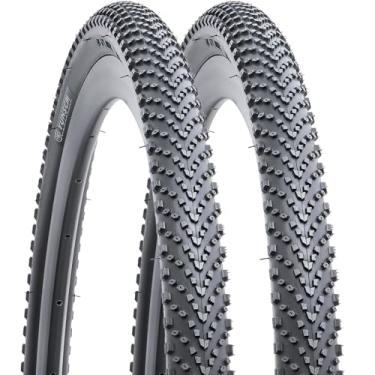 Imagem de YUNSCM Pneus de bicicleta leves 700C 700x35C (ETRTO 35-622) - nylon 60TPI, resistente a perfurações, compatível com pneus de bicicleta cascalho 700x33C/35C/36C/37C - 2 peças (Y-585)