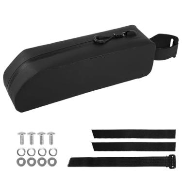 Imagem de KHZSPP Bolsa de quadro de bicicleta à prova d'água, bolsa de tubo de bicicleta leve parafusada com parafuso de ciclismo bolsa de TPU para mountain road bike