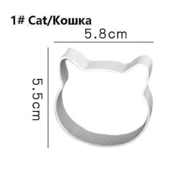 Imagem de Conjuntos de utensílios de cozinha 1 cortador de biscoito prensa selo 