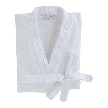 Imagem de Roupão De Banho Unissex Atoalhado Lepper Branco M