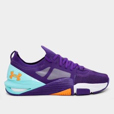 Imagem de Tênis Under Armour Tribase Cross 2 Masculino, Roxo, Azul, 41