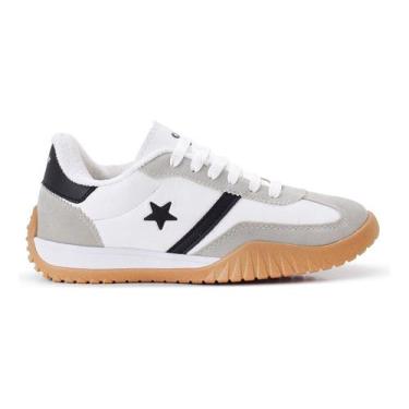 Imagem de Tênis Feminino Run Star Camurça Confortável Macio Treino - ZETTA, Bran