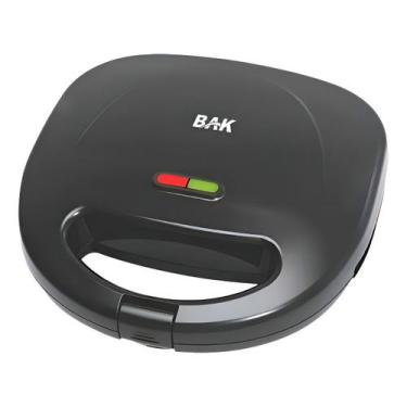 Imagem de Sanduicheira Grill Multifuncional Chapa Dupla Antiaderente - Bak