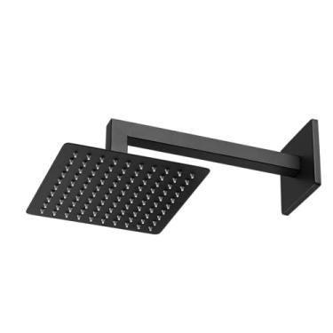 Imagem de Chuveiro de Parede Athena Max com Cano de 300mm 1966 Preto Fosco Meber