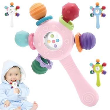 Imagem de Mordedor para bebê infantil massageador gengiva dentição (Rosa, Unico)