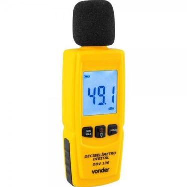 Imagem de Decibelímetro Digital a Pilha Faixa 30 dB ~ 130 dB DDV130 Vonder