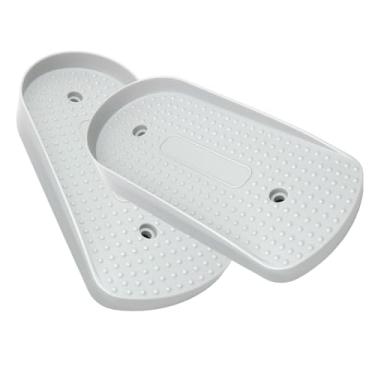 Imagem de UGPLM 2x Pedais de máquina de passo de escada, suprimentos de placa de pé, pedais de substituição estáveis ​​para treino em casa, academia esportiva, Cinza