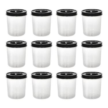 Imagem de 2X Kit 12 Peças Pote Porta Alimento Tampa Rosca 500Ml Freebp