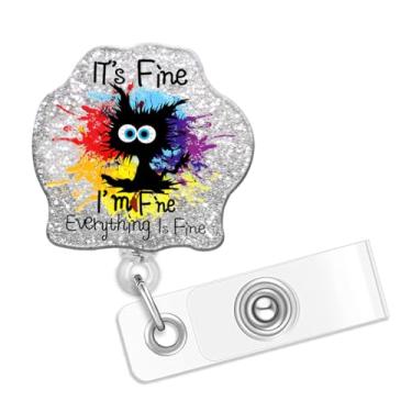 Imagem de Carretel de crachá de tartaruga marinha, clipe retrátil para crachá de identificação, carretéis engraçados de crachá de enfermeira, suportes de crachá de nome de enfermagem, cordões para crachás de