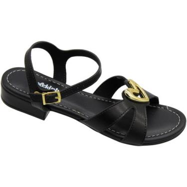 Imagem de Sandália Infantil Molekinha Saltinho Coração Napa Juvenil Menina, 33, 