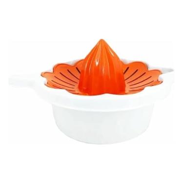 Imagem de Pratika UD Espremedor Manual de Frutas, Plástico PP, 350ml, Colorido, Design Compacto, para Laranja e Limão, 20x15x9cm