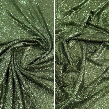 Imagem de Tecido Tule Com Glitter Pesado Explosão | 1,50m (Verde Exército,2m)