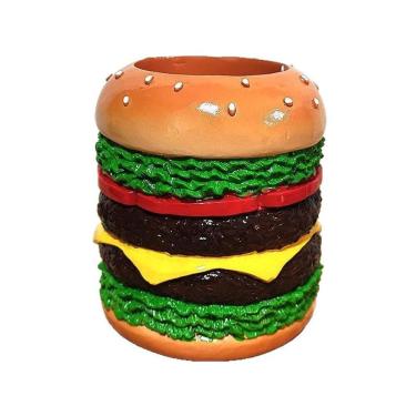 Imagem de Porta-canetas Porta-lápis Pot Creative Resin Hamburger