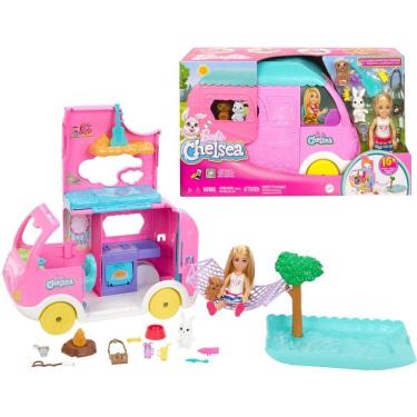 Imagem de Barbie Family Chelsea Trailer De Camping - Mattel