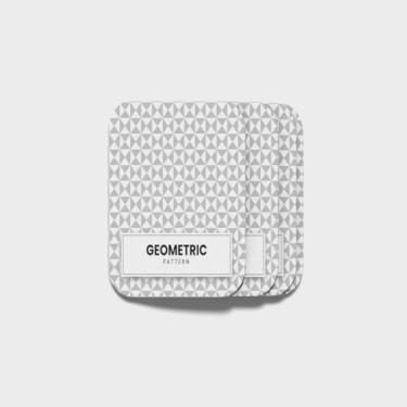 Imagem de Porta Copos Personalizado Geometric Simple Modern Pattern 10.5x10.5 cm