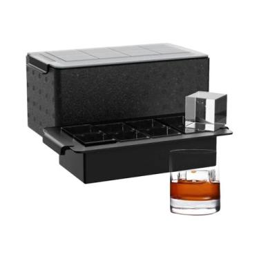 Imagem de Forma De Gelo Quadrada Transparente De 2 Polegadas Para Whisky Bourbon