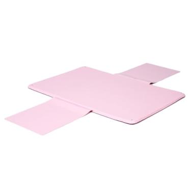 Imagem de Trocador de Fraldas Portátil Bebê Impermeável com Bolsos, Estampas Coloridas de Animais e Brinquedos (Rosa)