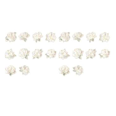 Imagem de Conjunto de 20 folhas de adesivos de scrapbook para diário, caderno, álbum de fotos - adesivos decorativos florais, suprimentos de scrapbook DIY, decalques de diário estilo Ins