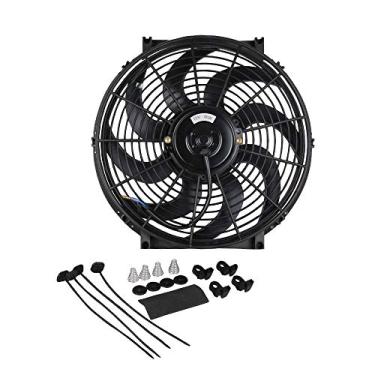 Imagem de Mingzhe Ventilador de Resfriamento Elétrico Reversível Fino para Carro Universal de 12 Polegadas 90 W 12 V, Preto, ABS, Leve Com Kit de Montagem para Radiadores, Resfriadores de óleo,