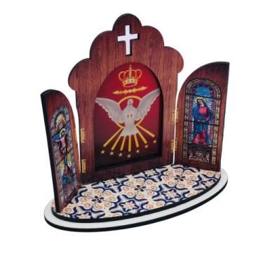 Imagem de Capela Portuguesa Divino Espírito Santo Madeira MDF - FORNECEDOR 15