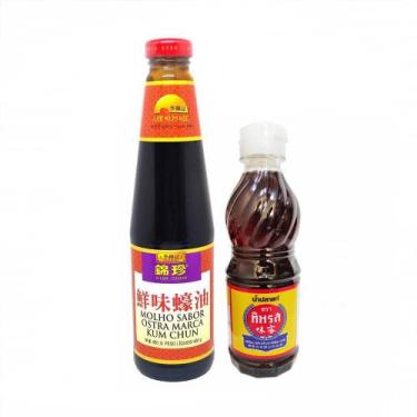 Imagem de Kit Molho De Ostra Kum Chun 480g + Molho De Peixe Nampla 300 - Kampai