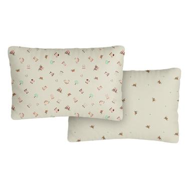 Imagem de Fronha para Bebê Estampada 02 Unidades 28 cm x 40 cm Bublim