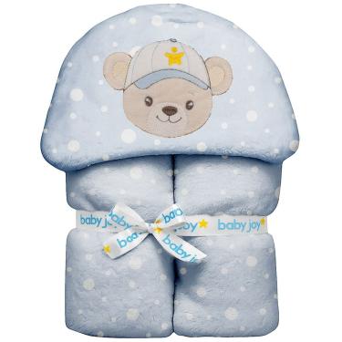 Imagem de Manta Soft Fleece para Bebê 1,00 m x 85 cm com Capuz Baby Joy