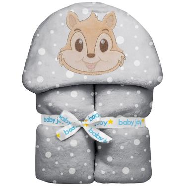 Imagem de Manta Soft Fleece para Bebê 1,00 m x 85 cm com Capuz Baby Joy