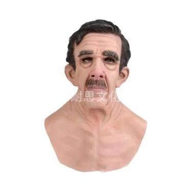 Imagem de Máscara Realista De Velho Careca Walter White Heisenberg Em Látex Para