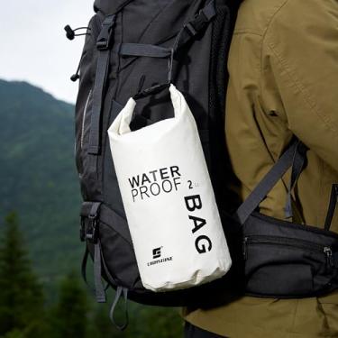 Imagem de Saco seco impermeável 5L - Saco seco flutuante para caiaque, passeios de barco, praia, acampamento | Bolsa à prova d'água para telefone, equipamentos