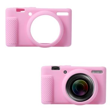 Imagem de Capa protetora para câmera Sony ZV-1F/ ZV-1 II/ZV-1M2, capa protetora de silicone para câmera, antiarranhões digital slim fit capa macia para câmera (rosa)