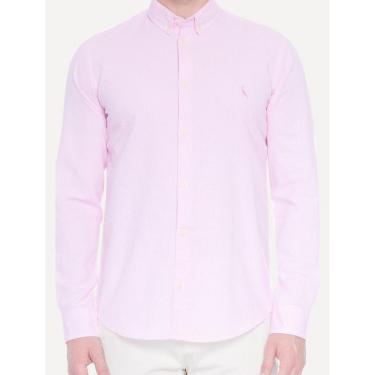 Imagem de Camisa Reserva Masculina Oxford Color Icon Rosa Claro-Masculino