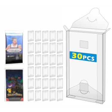 Imagem de 30PCS Plastic Folding Protector Cases for Trading Card Booster Pack (30PCS - 12.4cm(4.9 in))