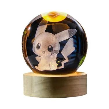 Imagem de Luz Noturna Em Cristal 3D Figura De Pokémon Brinquedos Blastoise Scyth