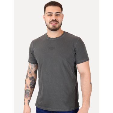 Imagem de Camiseta Guess Masculina Rubber Est.1981 Stoned Chumbo-Masculino