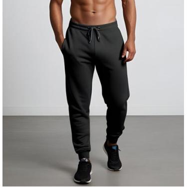 Imagem de Calça Moletom Masculino Adulto - Glev.Conceito, G, Cinza