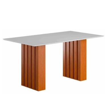 Imagem de Mesa de Jantar Retangular 6 Lugares MDF Malibu 160x90cm (Sem Cadeiras)