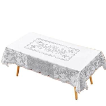 Imagem de Toalha de mesa de centro grande retangular toalha de mesa de centro não lavável mesa de jantar PVC tapete de mesa de plástico (B,110 * 160 cm)