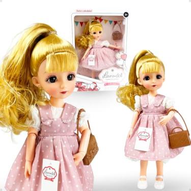 Imagem de Boneca Articulada Birthday Gift Loira Brinquedo Infantil