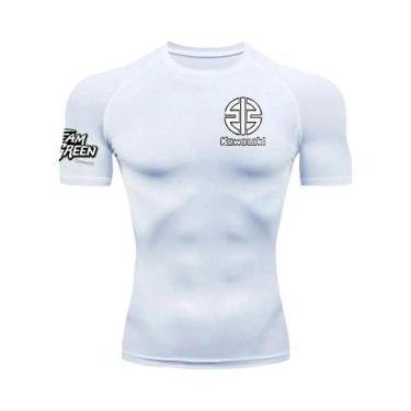 Imagem de Camiseta De Corrida Masculina Para Fitness, Secagem Rápida, Gola Redon