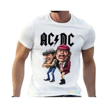 Imagem de Camiseta Masculina De Manga Curta Com Gola Redonda AC DC Rock Band Y2k