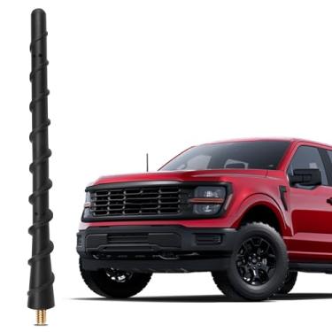 Imagem de Antena de 17,8 cm serve para Ford F150 2009-2026, antena curta para F-150 Raptor Lightning 2017-2026 F-250 F-350, 2021-2024 Bronco Pickup Truck substituição de antena, à prova de lavagem de carro