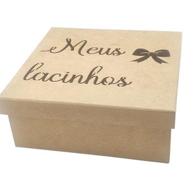 Imagem de Caixa Organizadora MDF para Lacinhos de Cabelo Infantil, Perfeita Também Como Presente para Aniversários, Chá de Bebê ou Datas Especiais, Esta Caixa Organizadora é Tanto Funcional Quanto Decorativa.