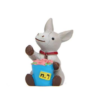 Imagem de Escultura de jardim em resina, lindo burro com vaso de flores 5x3cm 26