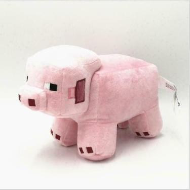 Imagem de Brinquedo de pelúcia Peluche Pink Pig de 16 cm para crianças de 5 anos